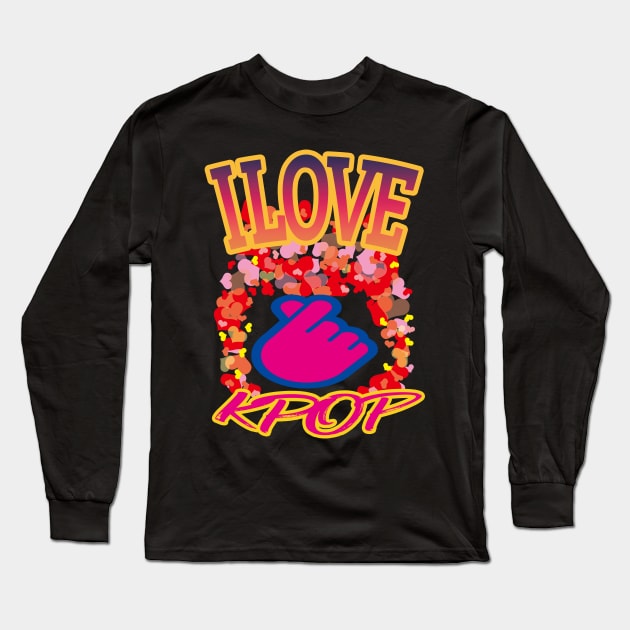 I Love Kpop Long Sleeve T-Shirt by EunsooLee